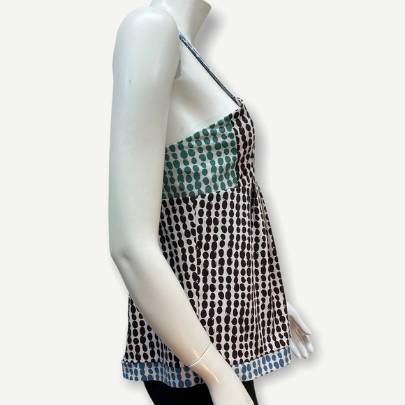 5/$20 BCBGMAXAZRIA polka dot sleeveless top M - Picture 2 of 7